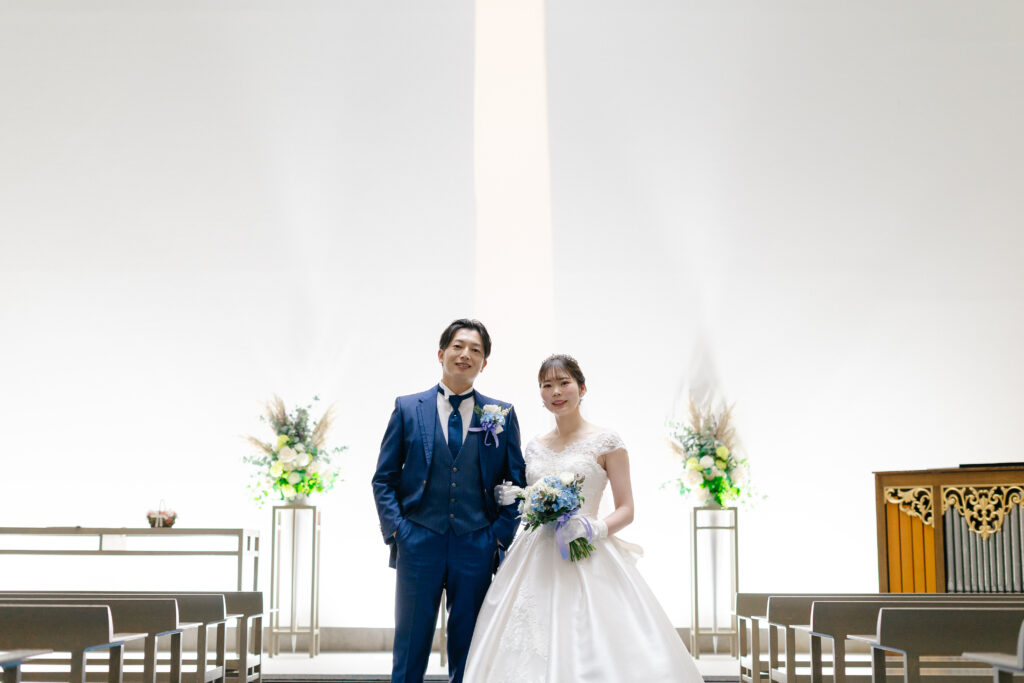 海の教会でのウエディングセレモニー（グランドニッコー淡路）