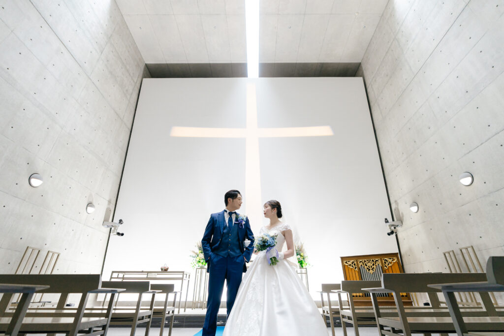 グランドニッコー淡路 海の教会での結婚式