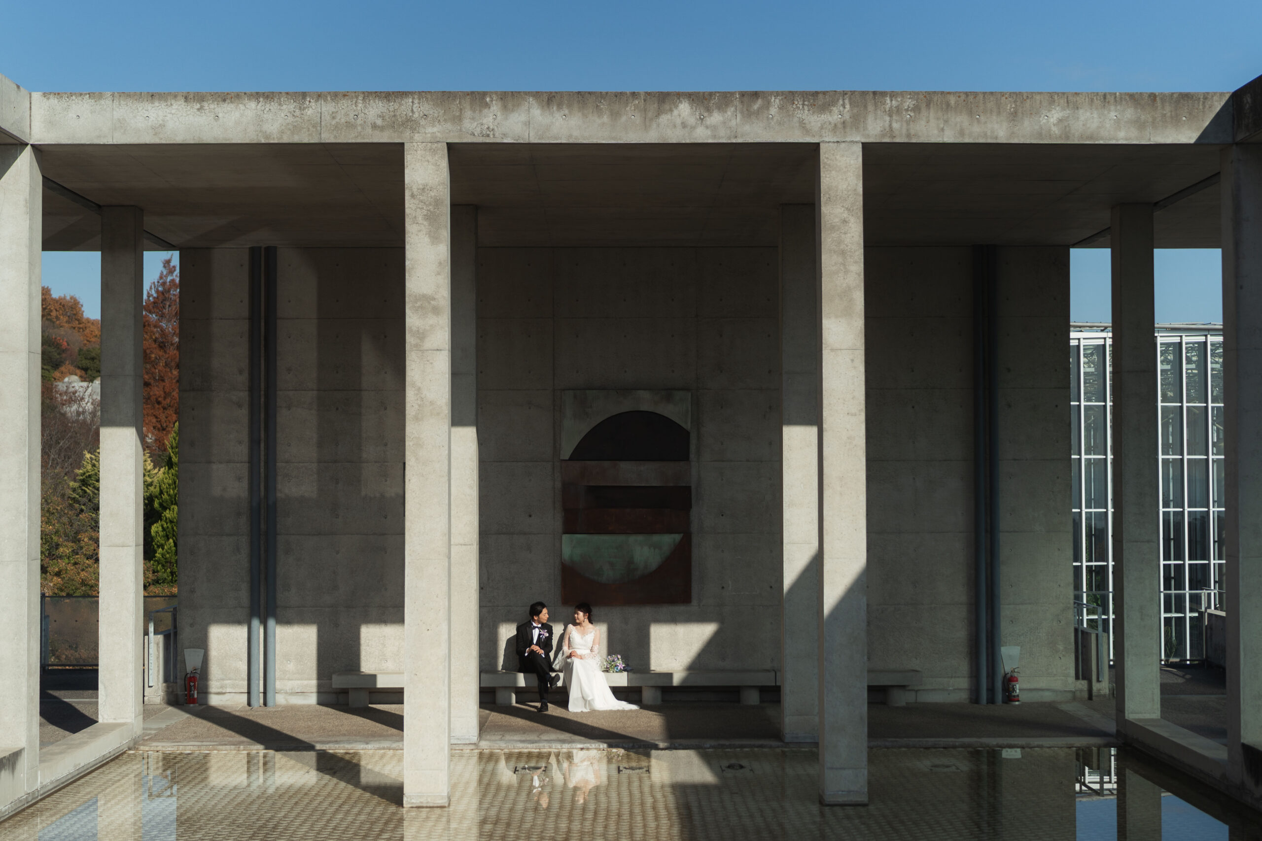 淡路夢舞台 山回廊｜安藤忠雄建築 前撮り