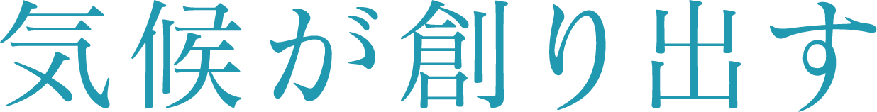 気候が創り出す