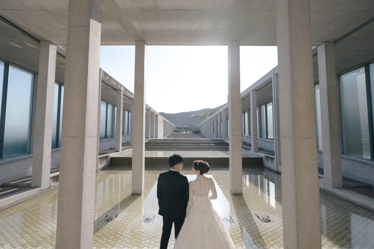 淡路夢舞台での前撮り